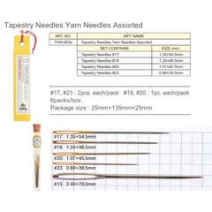 Set kim khâu len Tulip kèm ống thuỷ tinh đựng kim (26229)