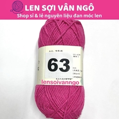 Len Susan 4 đan móc áo, khăn, thú bông, mũ... (cuộn 50gr) (26284)