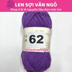 Len Susan 4 đan móc áo, khăn, thú bông, mũ... (cuộn 50gr) (26284)