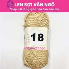 Len Susan 4 đan móc áo, khăn, thú bông, mũ... (cuộn 50gr) (26284)