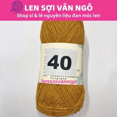 Len Susan 4 đan móc áo, khăn, thú bông, mũ... (cuộn 50gr) (26284)