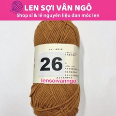 Len Susan 4 đan móc áo, khăn, thú bông, mũ... (cuộn 50gr) (26284)
