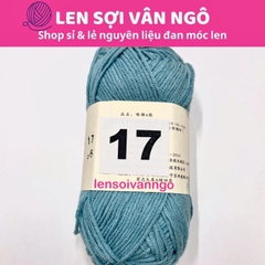 Len Susan 4 đan móc áo, khăn, thú bông, mũ... (cuộn 50gr) (26284)