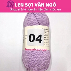 Len Susan 4 đan móc áo, khăn, thú bông, mũ... (cuộn 50gr) (26284)