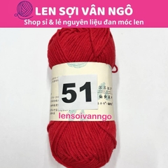Len Susan 4 đan móc áo, khăn, thú bông, mũ... (cuộn 50gr) (26284)