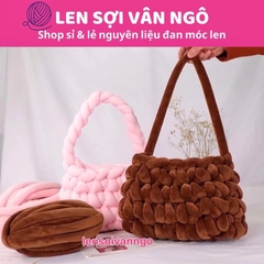 Len Chunky Nhung sợi to (cuộn 240gr) (26309)