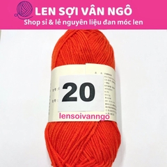 Len Susan 4 đan móc áo, khăn, thú bông, mũ... (cuộn 50gr) (26284)