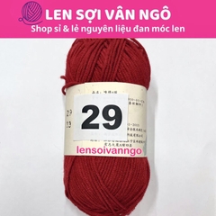 Len Susan 4 đan móc áo, khăn, thú bông, mũ... (cuộn 50gr) (26284)