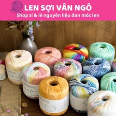 Sợi Lace Susan 3 màu loang móc đồ hè (cuộn 40gr) (26283)