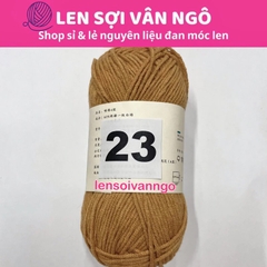 Len Susan 4 đan móc áo, khăn, thú bông, mũ... (cuộn 50gr) (26284)