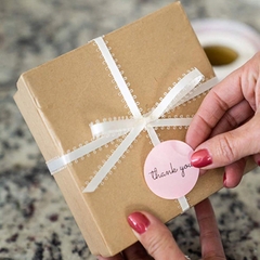 Cuộn 500c Sticker THANK YOU trang trí đóng hàng (26125)