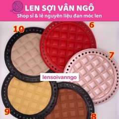 PK túi: đế túi PU tròn đường kính 18cm (1 cái)