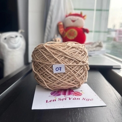 Sợi Macrame Cotton 2mm móc túi, mũ (cuộn 200gr) (26259)