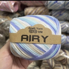 Sợi AIRY màu loang móc túi/mũ hè (cuộn 45gr) (26270)