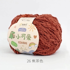 Len bông xù Xiaoke sợi 3mm (cuộn 50gr) (26296)