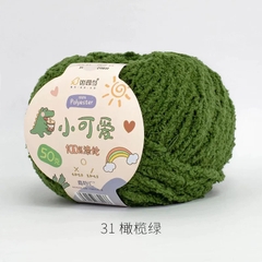 Len bông xù Xiaoke sợi 3mm (cuộn 50gr) (26296)