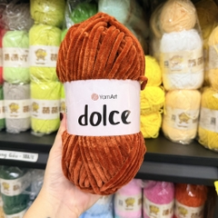 Len nhung YarnArt DOLCE siêu mềm mượt đan/móc thú bông, chăn, khăn, mũ….(cuộn 100gr) (26320)