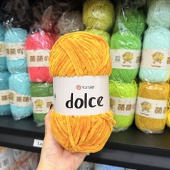 Len nhung YarnArt DOLCE siêu mềm mượt đan/móc thú bông, chăn, khăn, mũ….(cuộn 100gr) (26320)
