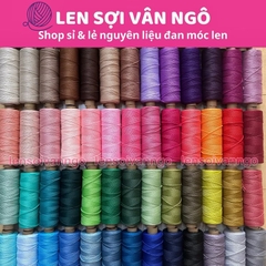 Combo 10 cuộn Sợi dệt trơn 2mm Craftyarn VN (ghi chú chọn màu)