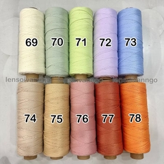 Combo 10 cuộn Sợi dệt trơn 2mm Craftyarn VN (ghi chú chọn màu)