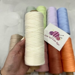 Combo 10 cuộn Sợi dệt trơn 2mm Craftyarn VN (ghi chú chọn màu)