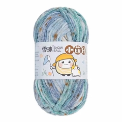 Len nhung mèo MÀU LOANG móc thú bông (cuộn 50gr) (26305)