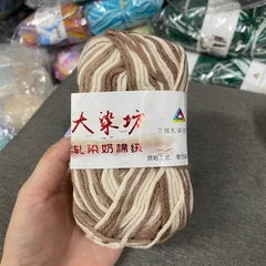Len Milk Cotton màu loang (cuộn 50gr) (26277)