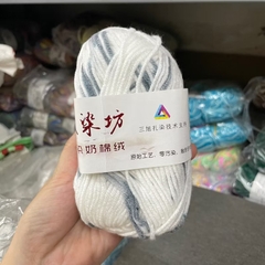 Len Milk Cotton màu loang (cuộn 50gr) (26277)