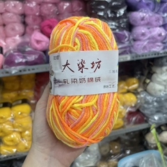 Len Milk Cotton màu loang (cuộn 50gr) (26277)