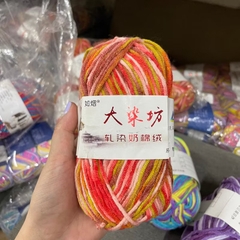 Len Milk Cotton màu loang (cuộn 50gr) (26277)