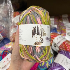 Len Milk Cotton màu loang (cuộn 50gr) (26277)