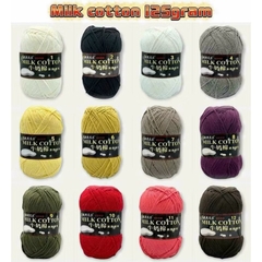 Len Milk Cotton loại 1 (cuộn 125gr) (26278)