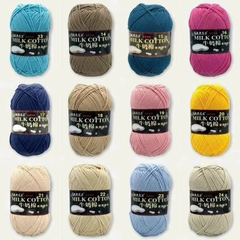 Len Milk Cotton loại 1 (cuộn 125gr) (26278)