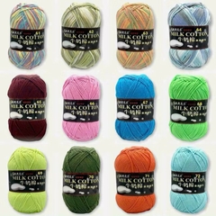 Len Milk Cotton loại 1 (cuộn 125gr) (26278)