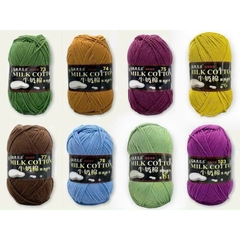 Len Milk Cotton loại 1 (cuộn 125gr) (26278)