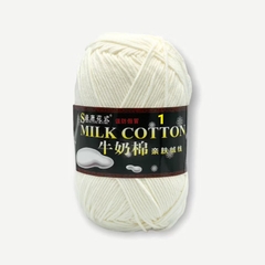 Len Milk Cotton loại 1 (cuộn 125gr) (26278)