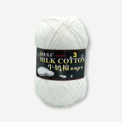 Len Milk Cotton loại 1 (cuộn 125gr) (26278)