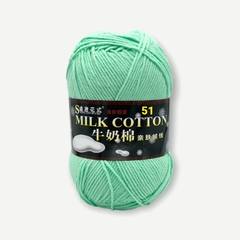 Len Milk Cotton loại 1 (cuộn 125gr) (26278)