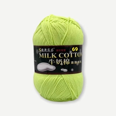 Len Milk Cotton loại 1 (cuộn 125gr) (26278)