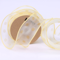 2.2m Ruy băng voan chấm bi gợn sóng (bản 5cm) (26119)