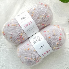 Len Mohair Pompom (Mohair Tweed) đan móc đồ thu đông (cuộn 50gr) (26291)