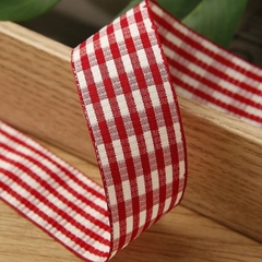 Combo 2 mét Ruy băng trang trí màu đỏ (Bản 2.5cm) (26119)