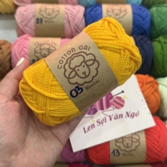 Sợi Cotton Gai WOOLIES 3mm móc túi, mũ (cuộn 100g) (26390)
