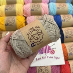 Sợi Cotton Gai WOOLIES 3mm móc túi, mũ (cuộn 100g) (26390)