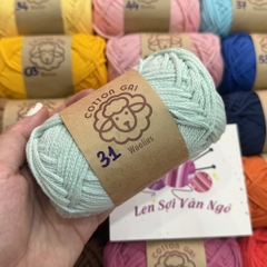 Sợi Cotton Gai WOOLIES 3mm móc túi, mũ (cuộn 100g) (26390)