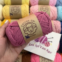 Sợi Cotton Gai WOOLIES 3mm móc túi, mũ (cuộn 100g) (26390)