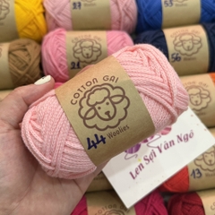 Sợi Cotton Gai WOOLIES 3mm móc túi, mũ (cuộn 100g) (26390)