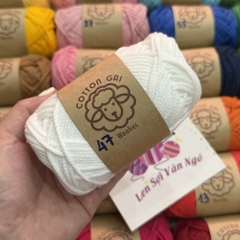 Sợi Cotton Gai WOOLIES 3mm móc túi, mũ (cuộn 100g) (26390)