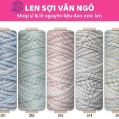 Sợi dệt màu Ombre Craftyarn VN (cuộn 125gr ko tính lõi) (26267)