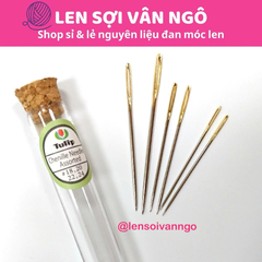 Set kim khâu len Tulip kèm ống thuỷ tinh đựng kim (26229)